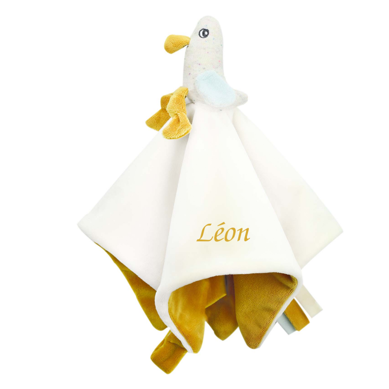  - nova - plat mouette blanc jaune 25 cm 